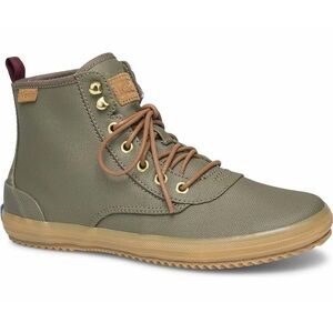 Keds Scout Boot Splash Canvas Olive Green Lace Up  w/ Thinsulate Size 6.5